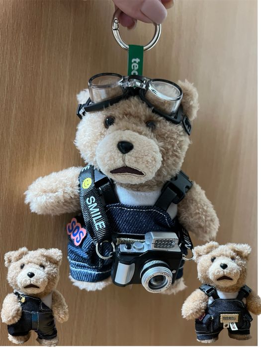 Оригинал Pop Mart TED2 — плюшевый брелок-подвеска