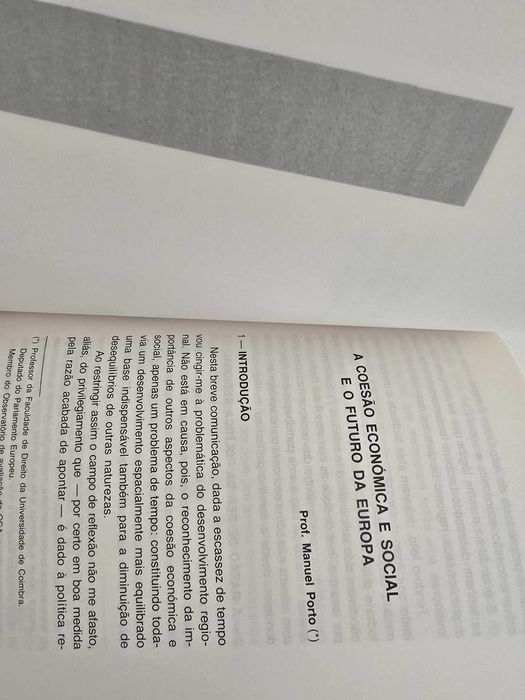 Fundos Estruturais - Que Futuro? Ministério Planeamento Adm Território