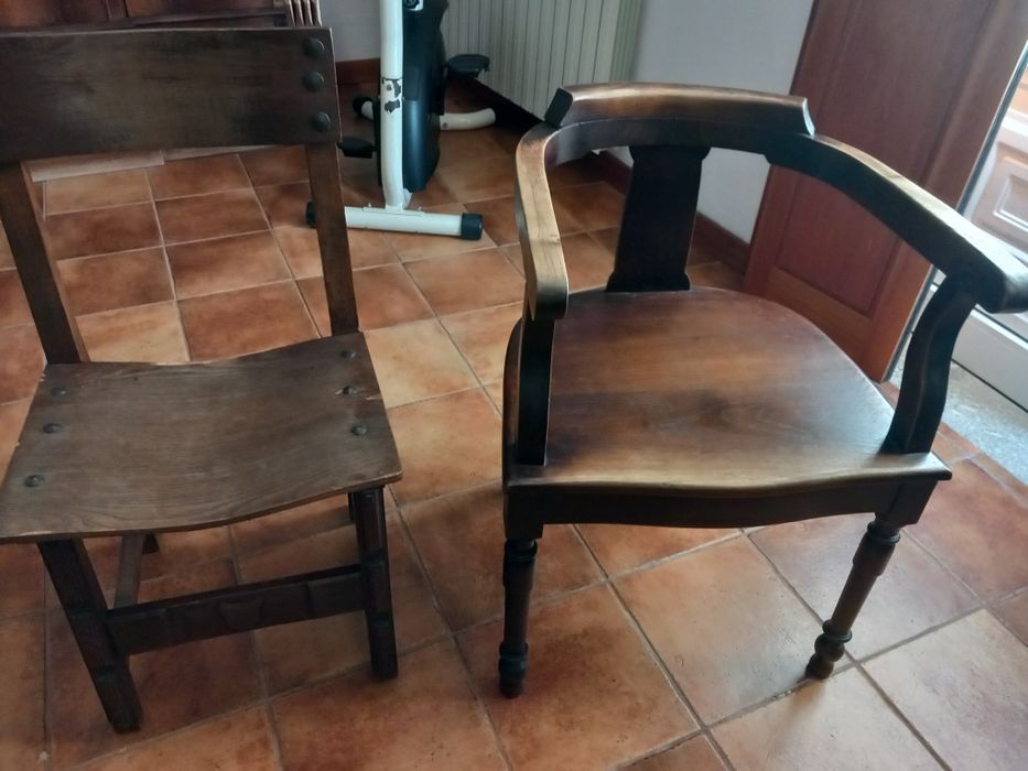 Cadeiras de escritório em madeira