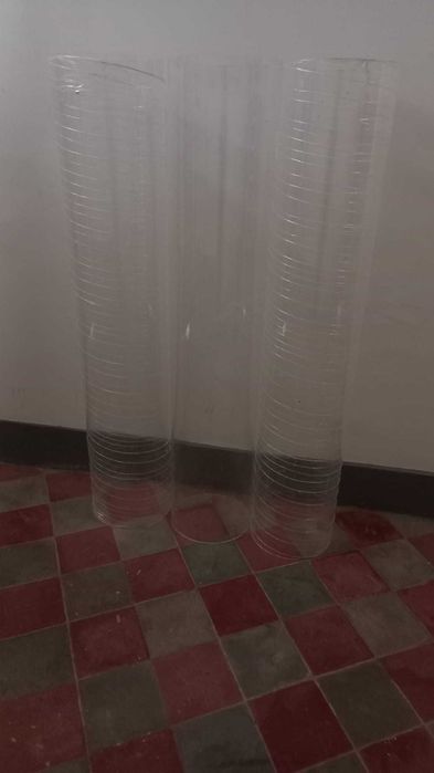 Tubo acrílico 150 x 30 cm