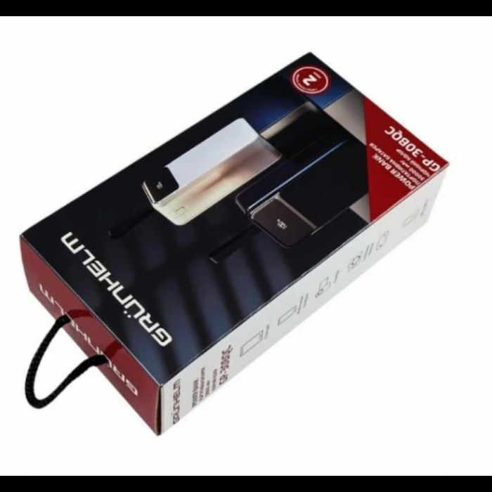 Power Bank GRUNHELM GP-30BQC 30000 mAh швидка зарядка 22.5W