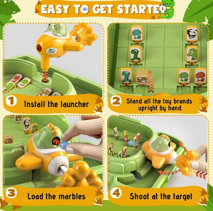 Nicknack Dinosaur Marble Game Duel, gra zręcznościowa