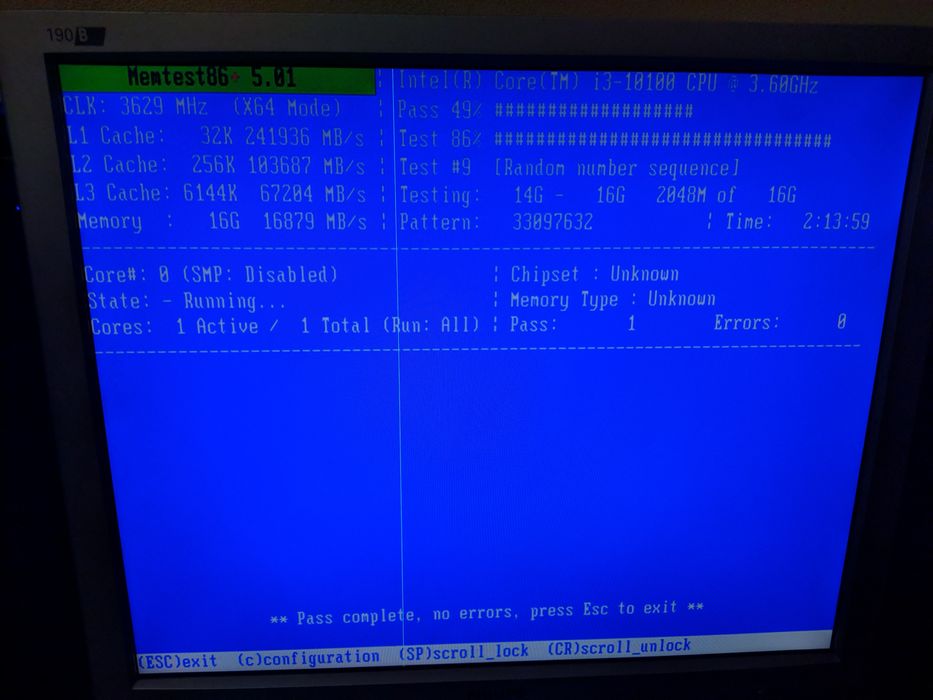Комп'ютер i3-10100, 16 gb RAM, 128 gb SSD, 320 gb HDD