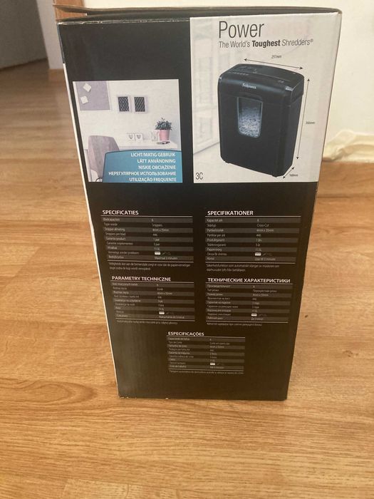 Destruidora de corte de partículas Fellowes 3C 6 folhas