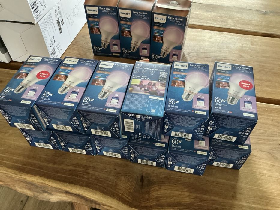 Philips Smart LED 60W E27 Wi-Fi + Bluetooth – NOWE | 12 szt.
