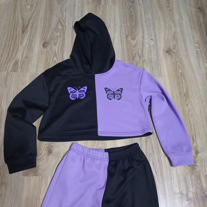 Dres fioletowo-czarny 11/12 lat