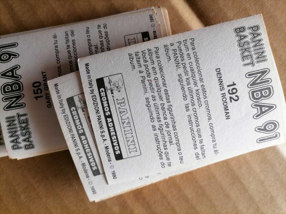 Lote 45 Cromos NBA 91 Panini Basket