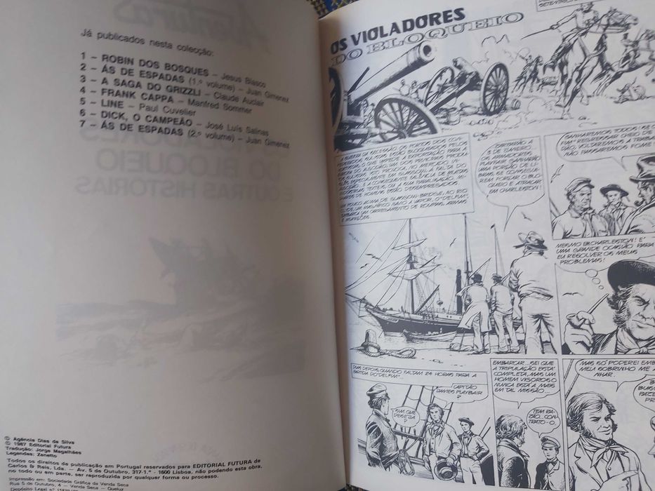 Os Violadores do Bloqueio - Jules Verne [Desenhos de Franco Caprioli]