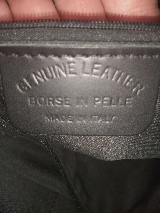 Torebka skórzana CREOLE  shopper A4 szara
