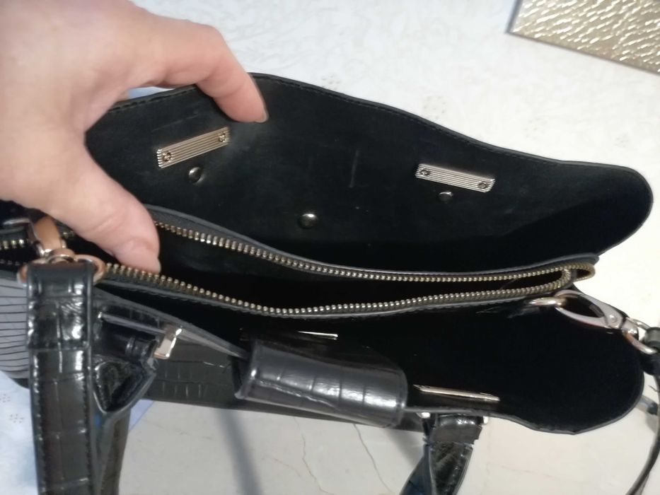 Torebka na ramie /na dokumenty/ laptop, czarna DuneLondon