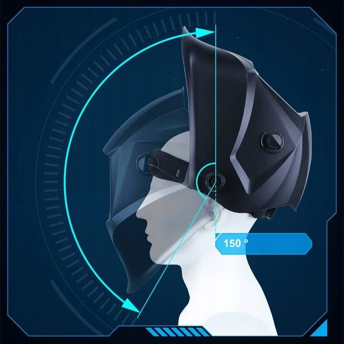 Maska Spawalnicza Przyłbica Samościemniająca Filtr True Color + Rękawi