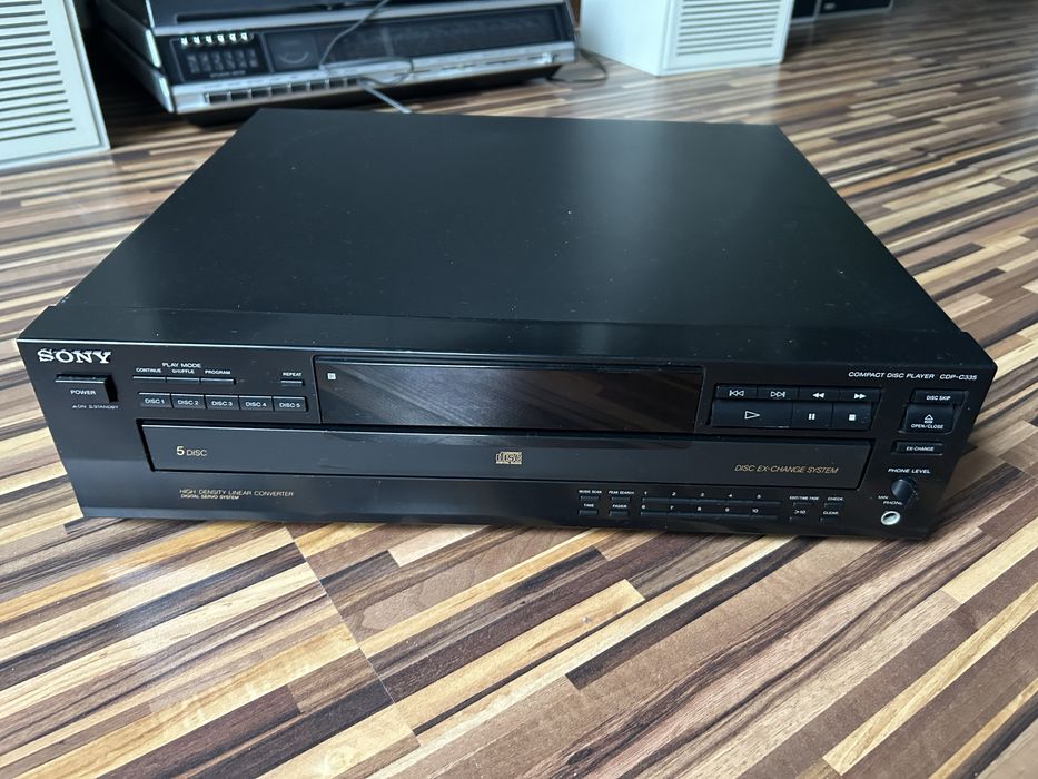 Sony CDP-C335 – odtwarzacz CD  5 płytowy – made in Japan
