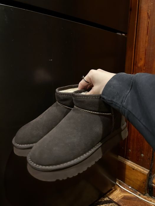 Шоколадні угги Топ взуття р36 натуральна замша ю+ хутро/Угги/Взуття