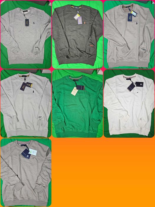 Bluza męska Tommy Hilfiger z dzianiny z malym logo bluzy Ralph Lauren Premium