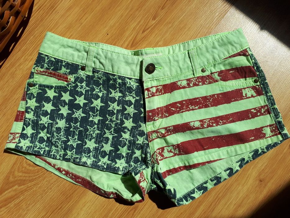 Шорти котонові жіночі американський стиль прапор