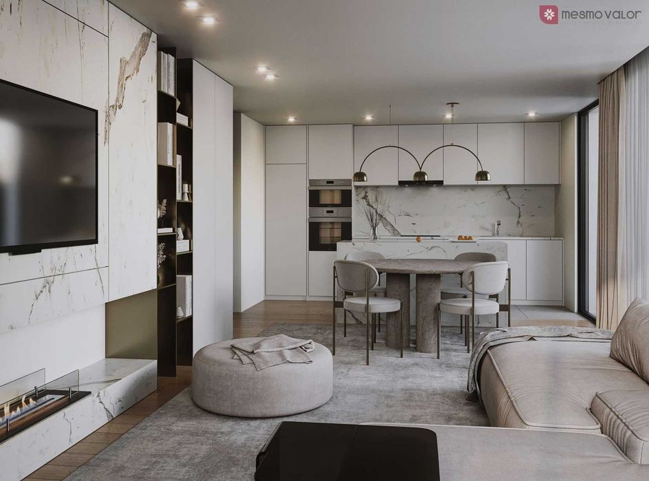 Apartamento T1+1 Novo no Centro de Canidelo, com Jardim e Paddle