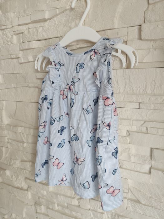 Sukienka w motylki z H&M roz. 68