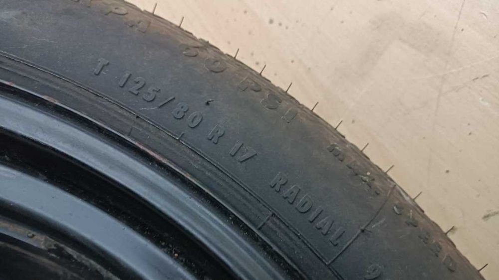 Koło Dojazdowe 17 cali Dojazdówka +lewarek Bmw E46 E87 E81 E90 E91 E92
