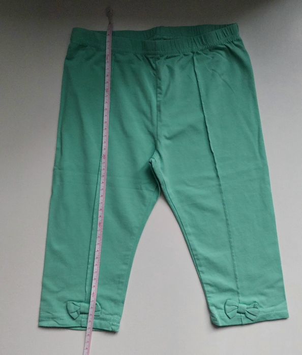 Legginsy włoskie dziecięce z kokardkami 128cm