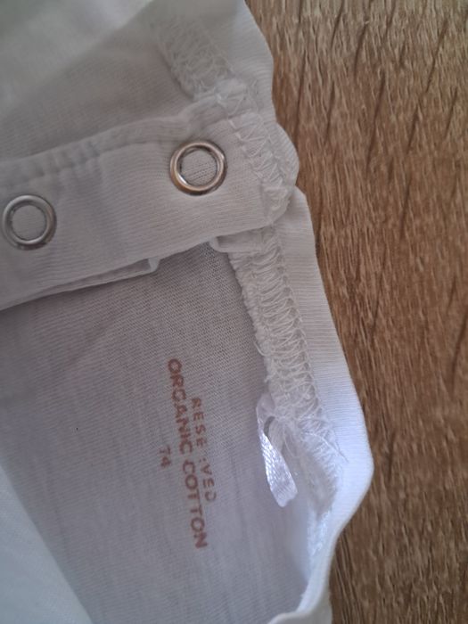 Biała Bluzka/ reserved/ 74/ dziewczynka/ basic