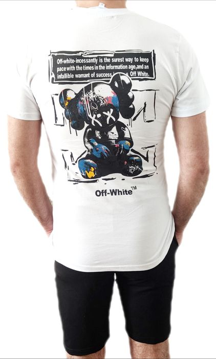 Off White komplet bawełniany r.S,M,L,XL,XXL