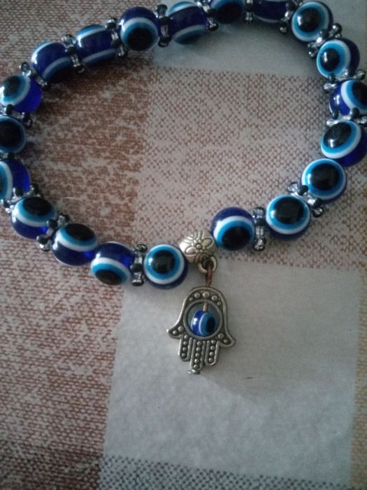 Pulseira olho mau olhado cor azul ( Portes grátis)