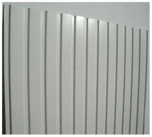 Chapas caneladas para vedação