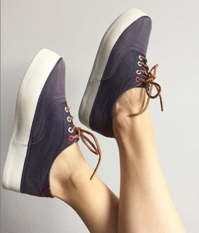 Sapatilhas com plataforma Stradivarius 36