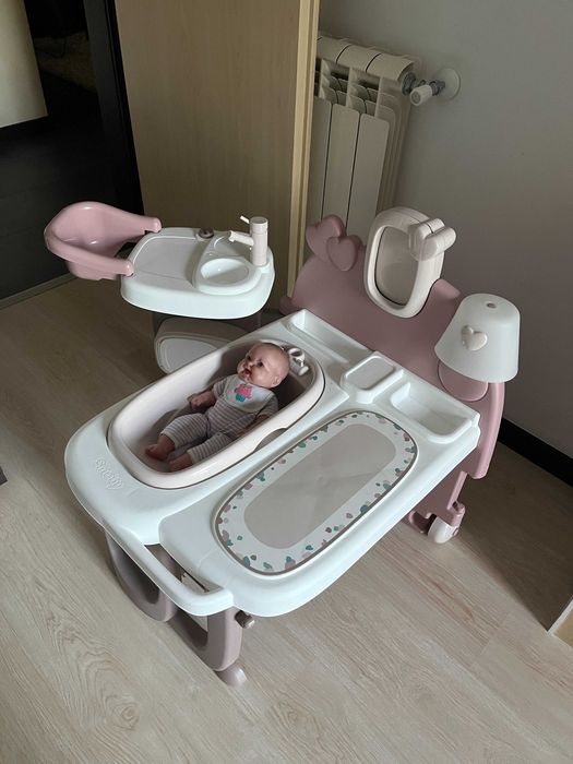 Maternidade de Brincar Smoby - Completa com Caixa - Casinha para bonecas Baby Nurse Smoby com acessórios (cozinha, casa de banho, quarto)
