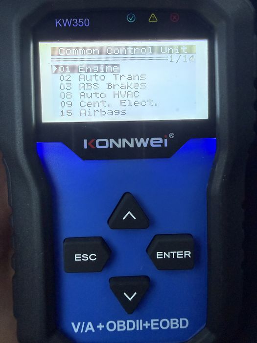 Skaner tester konnwei vag vw audi skoda seat abd esp check engine srs