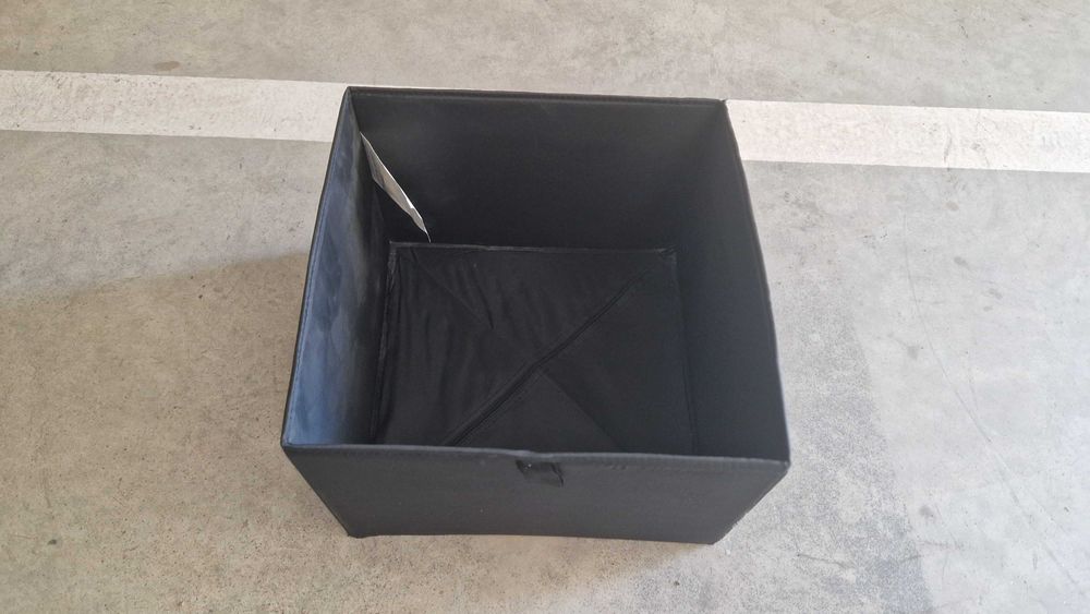 Caixa de arrumação Ikea Skubb 16635 preta