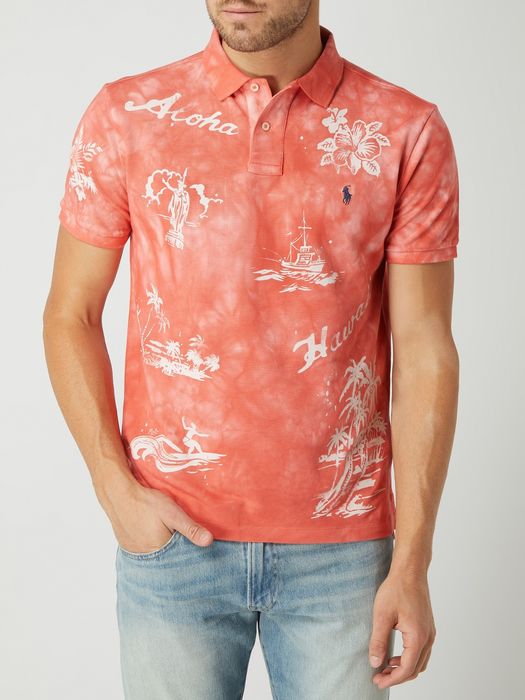 Рубашка Футболка Поло Polo Ralph Lauren Hawaii print p-p S-M