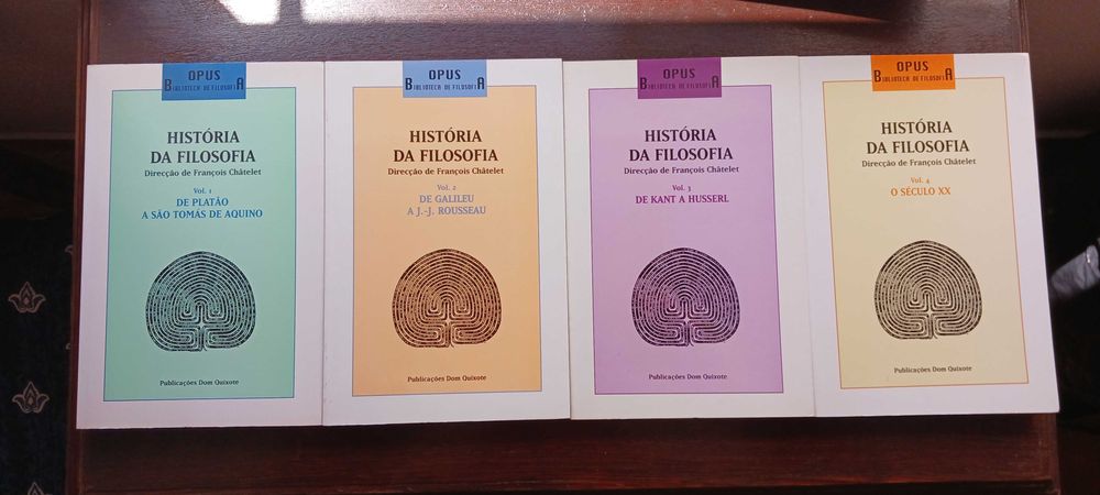 François Châtelet: História da Filosofia, 4 vols (Dom Quixote, 1995)