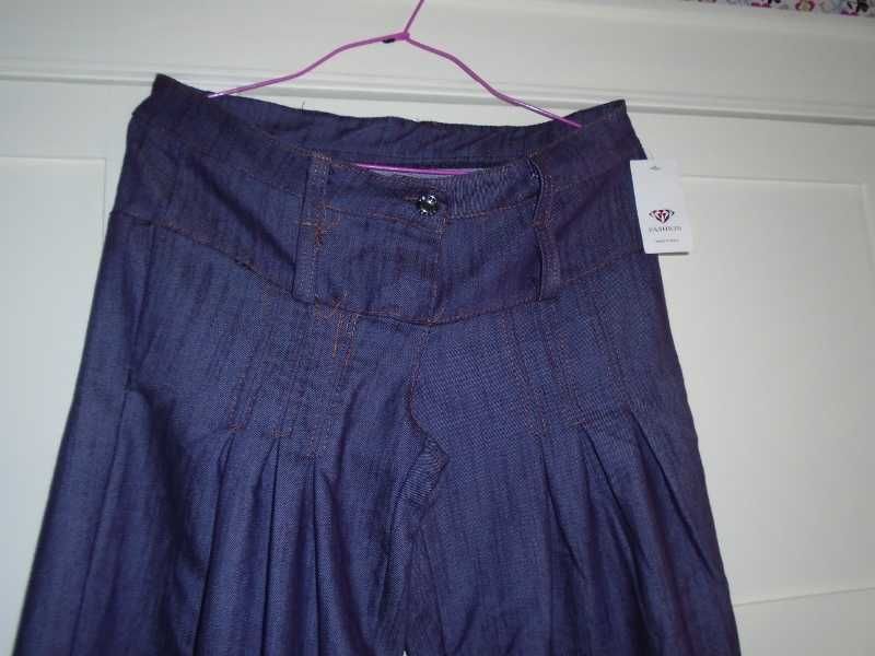 Calças lilás ganga - NOVAS c/etiqueta