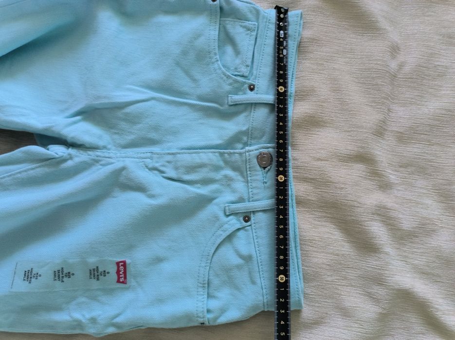 Джинсы Levis W25 оригинал женские голубые скинни