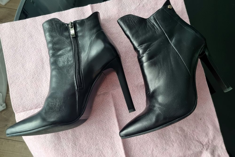 Półkozaczki skórzane Venezia