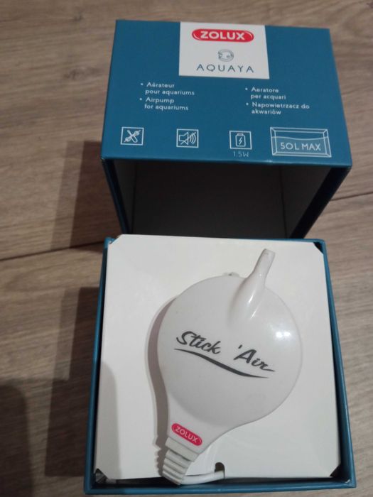 Napowietrzacz jak NOWY do akwarium - cichutki + gratis fajny