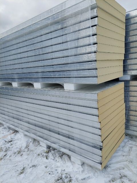 100mm płyta ścienna II gatunek, NOWA, RAL 9006