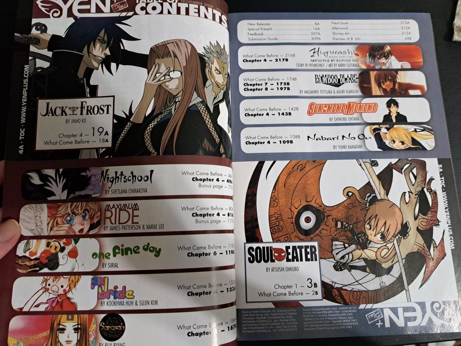 Revista manga Yen Plus Novembro 2008 vol 1 no 4 - PORTES GRÁTIS