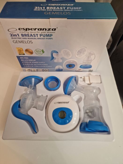 Laktator 2w1 ręczny+elektryczny