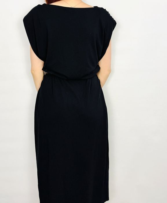 Czarna midi sukienka  XL 42 H&M