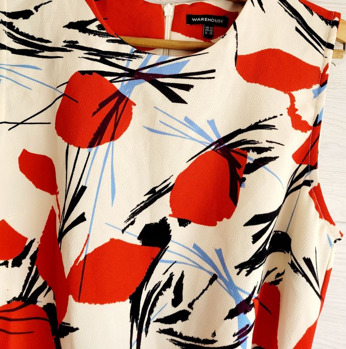 Sukienka Warehouse 12 L M Print Kwiatowy