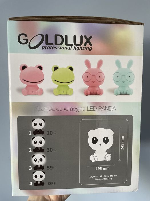 Lampa dekoracyjna led panda