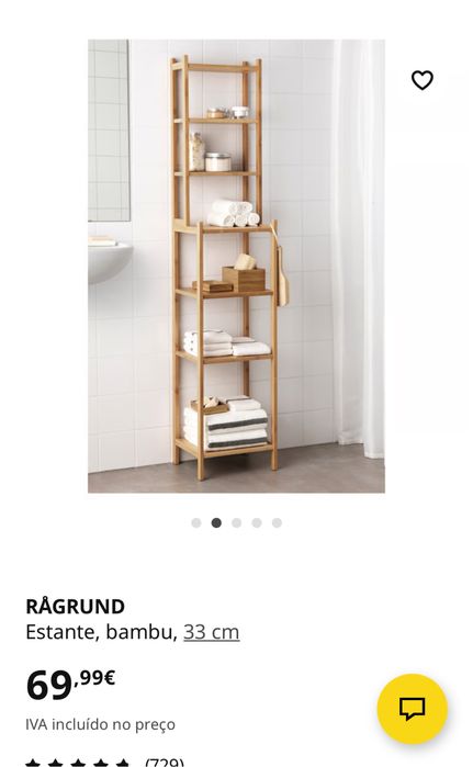 Estante de bambu IKEA