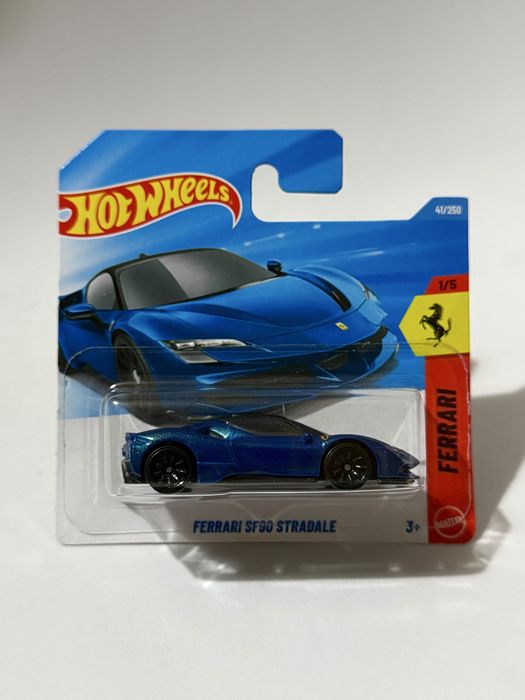 Miniatura Hot Weels Ferrari Sf90 stradale Azul