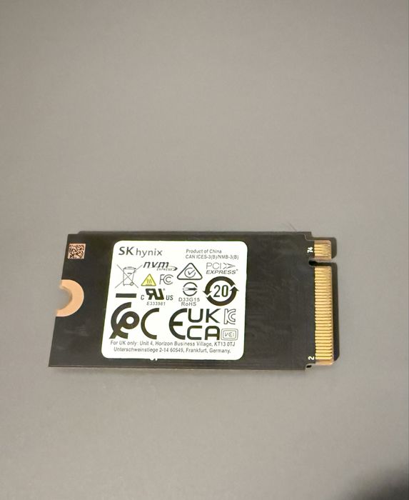 SSD SK Hynix 512GB NVMe M.2 2230  (100% Health)