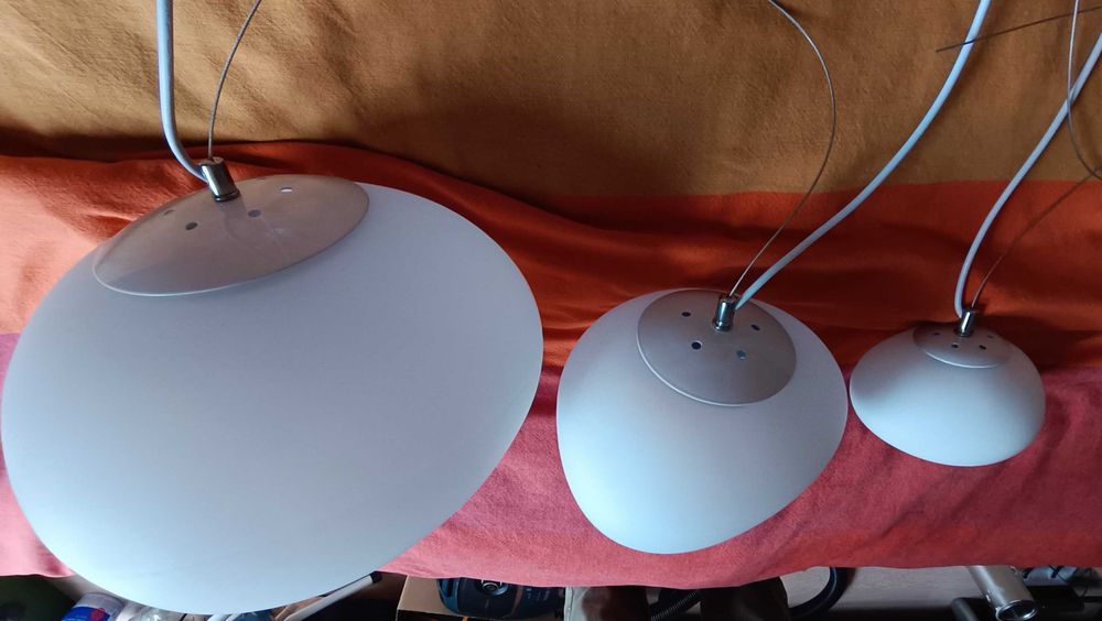 nowe designerskie lampy sufitowe - 3 sztuki