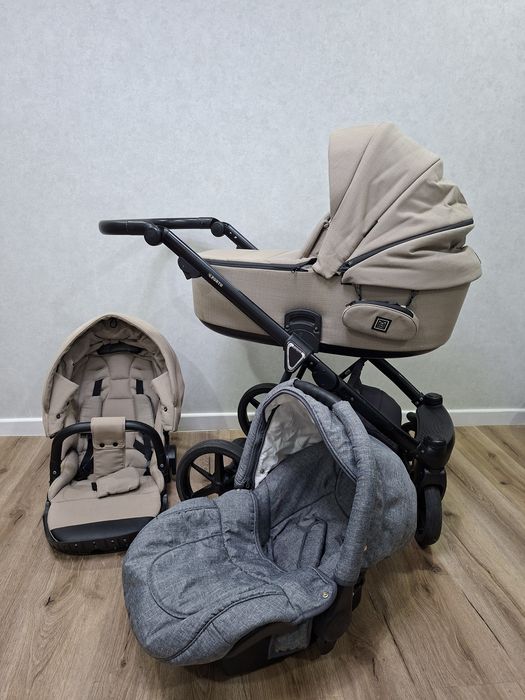 Коляска 2-в-1 та 3в1 Adamex Porto бежева