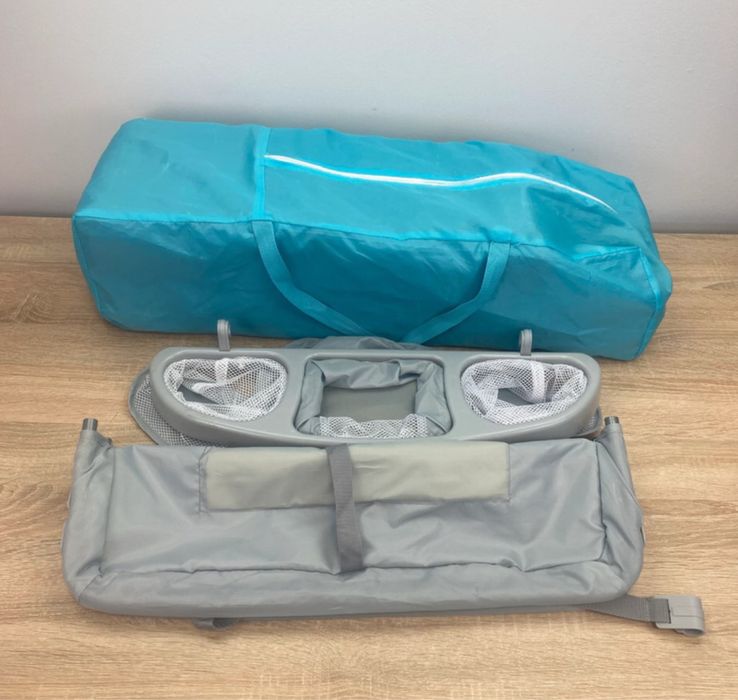 Lozeczko turystyczne dziecięce dla dziecka 120x60 z przewijakiem