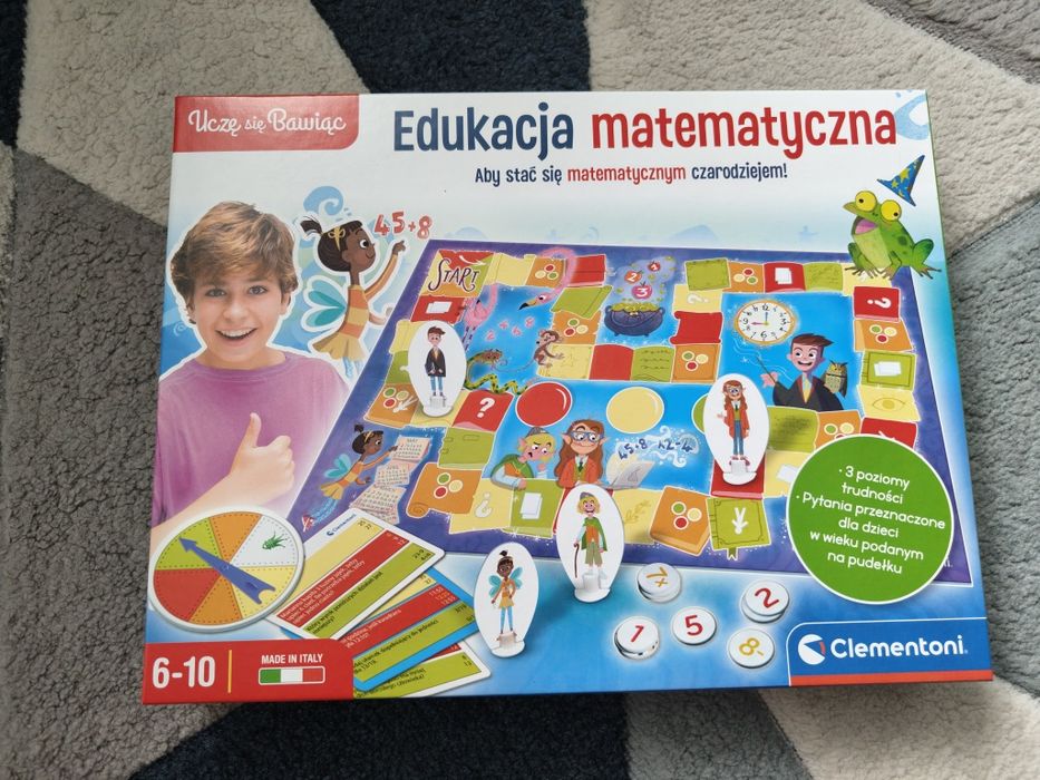 Gra planszowa dla dzieci do nauki Matematyki Edukacja matematyczna